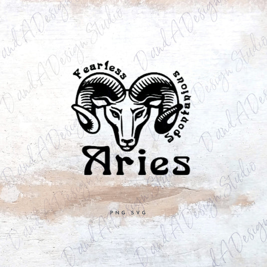 Aries Zodiac Sign SVG Digital File