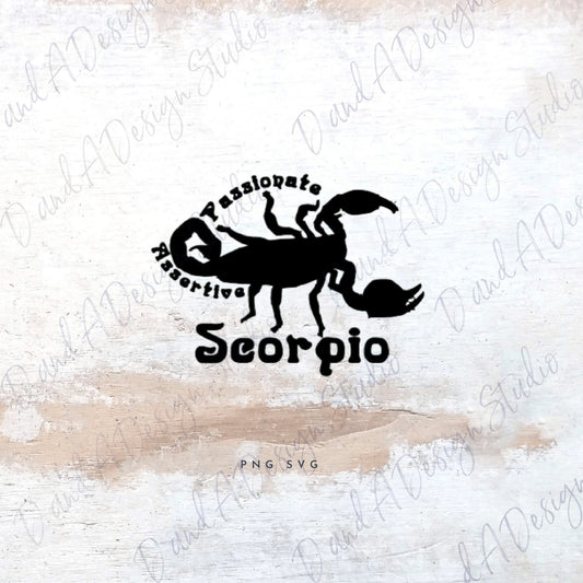 Scorpio Zodiac Sign SVG Digital File