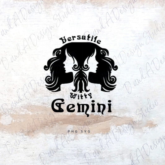 Gemini Zodiac Sign SVG Digital File