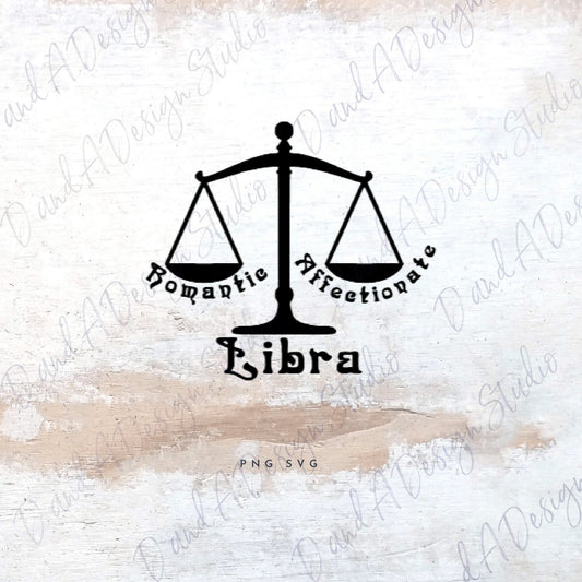 Libra Zodiac Sign SVG Digital File
