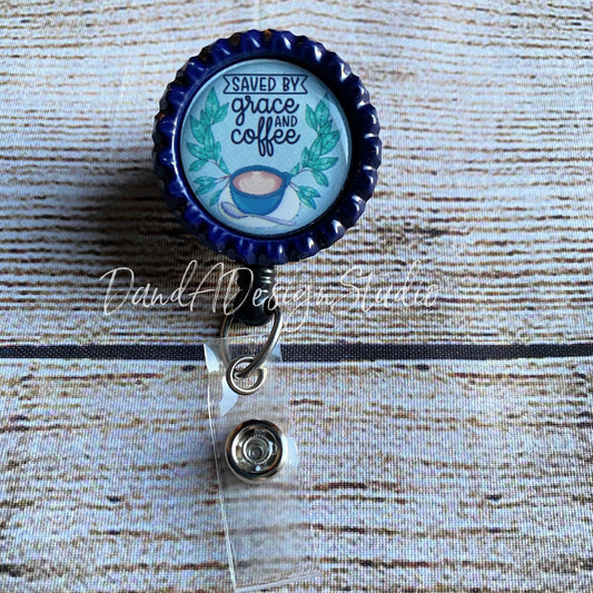 Saved by Grace and Coffee Badge Reel