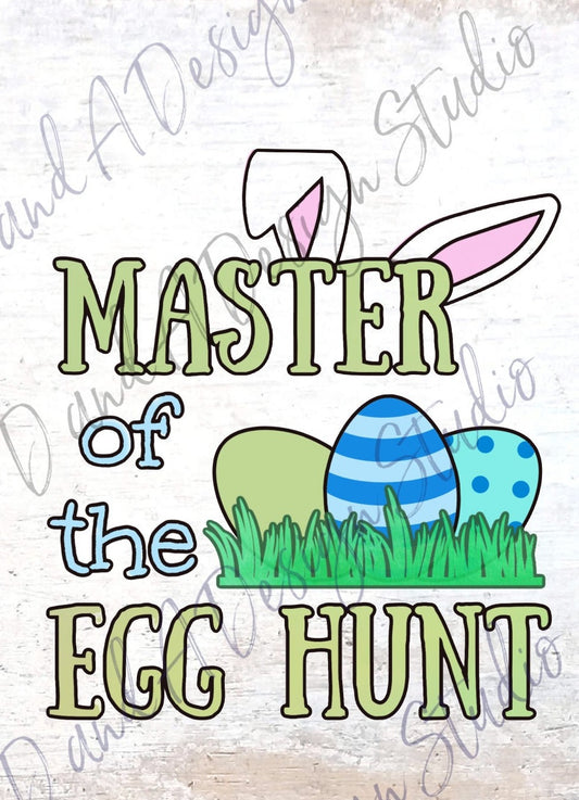 Master of the Egg Hunter Easter PNG Digital File