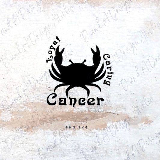 Cancer Zodiac Sign SVG Digital File