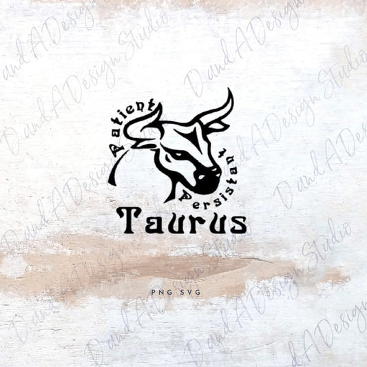 Taurus Zodiac Sign SVG Digital File