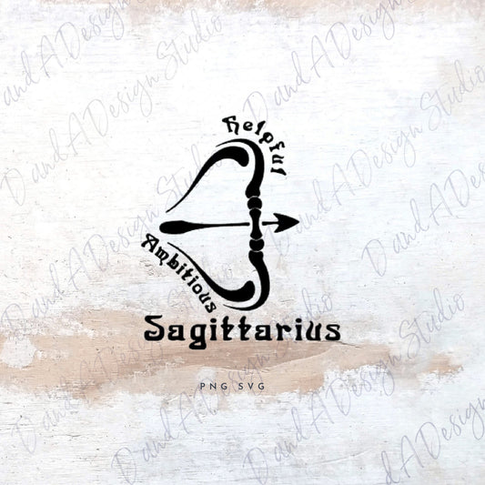 Sagittarius Zodiac Sign SVG Digital File