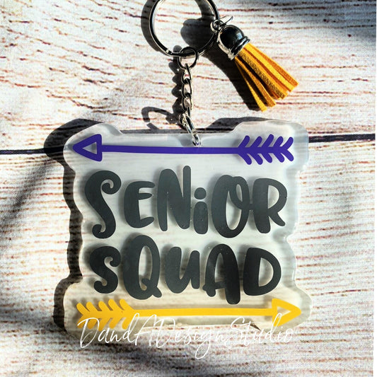 Senior Squad Resin Keychain